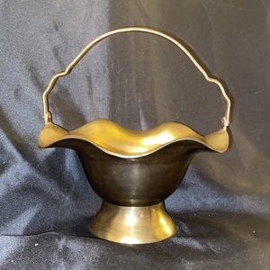 Vintage Brass Basket